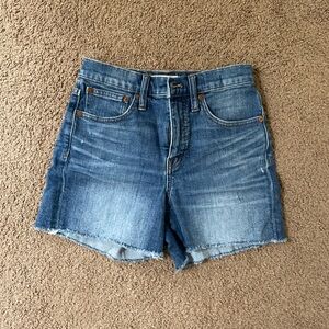 Madewell high-rise vintage denim short